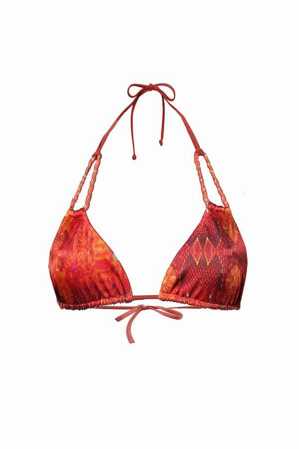 Haut de maillot triangle ajustable Marra Snake