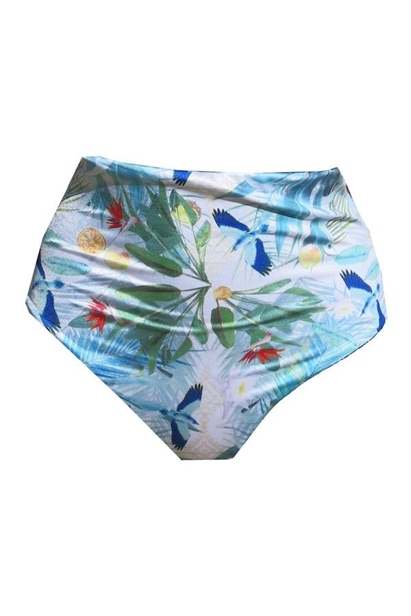 Bas de maillot taille haute réversible Rita Oasis – Image 4
