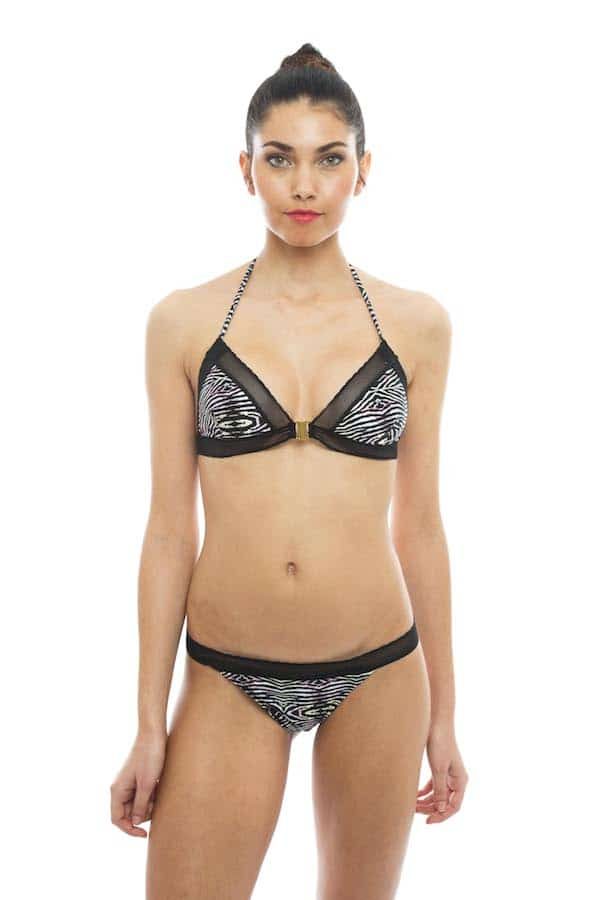 Haut de maillot triangle résille Fernanda Zebra – Image 3