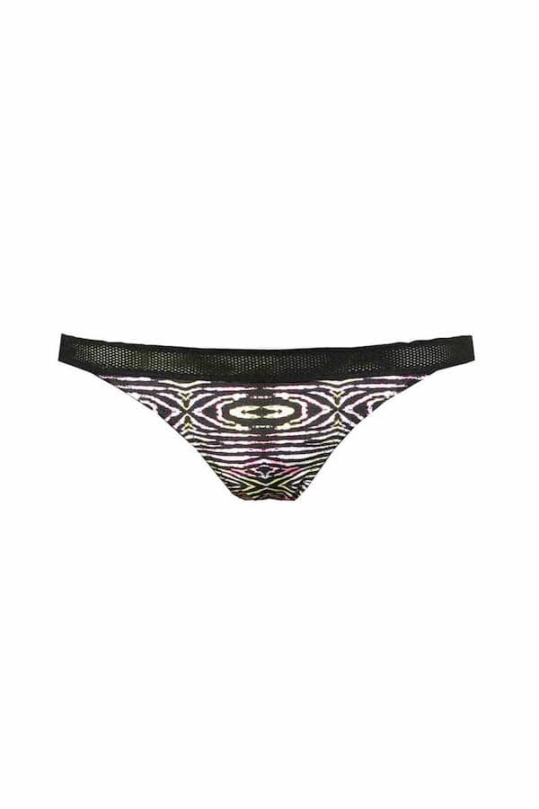 Bas de maillot résille Fernanda Zebra
