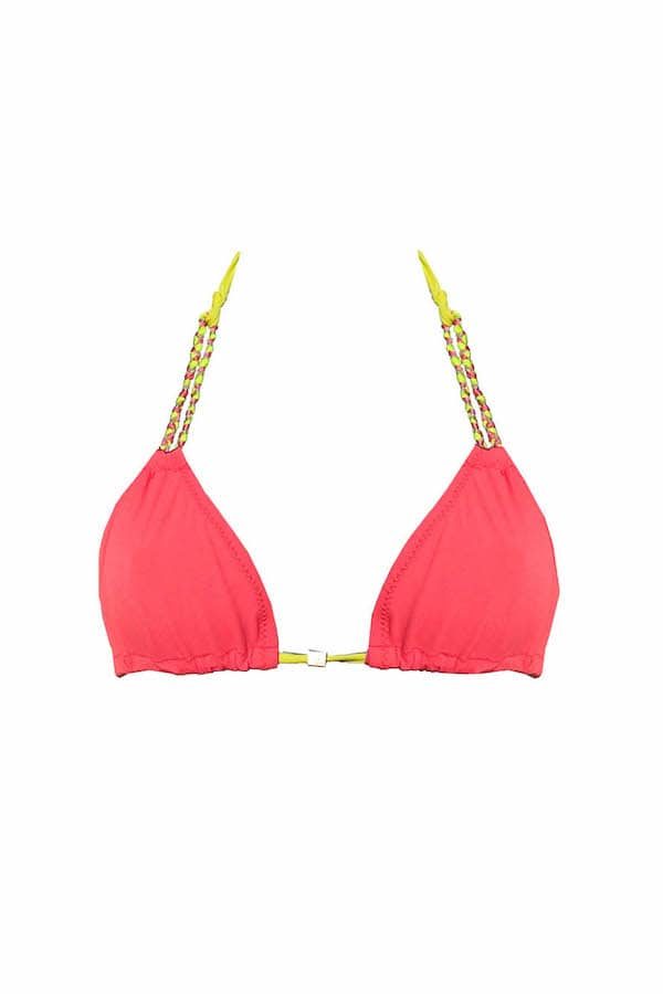 Haut de maillot triangle ajustable Bermudes Pink
