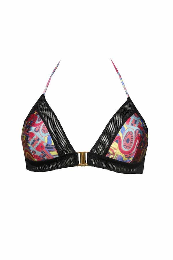 Haut de maillot triangle résille Fernanda Luna