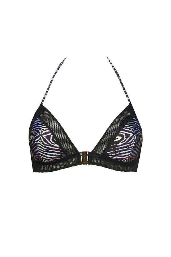 Haut de maillot triangle résille Fernanda Zebra