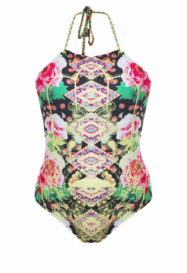 Maillot de bain une pièce imprimé fleuri Irma