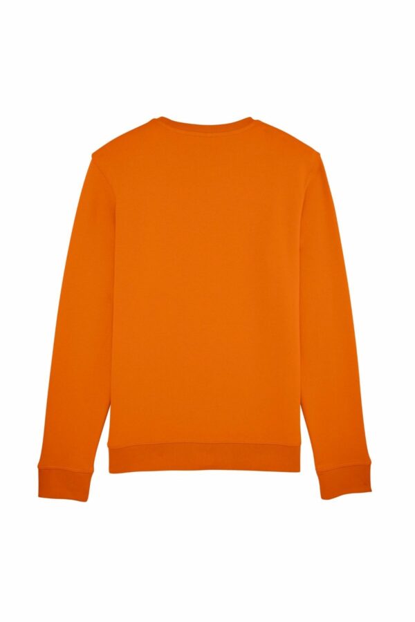 Sweat-shirt en coton bio Orange Magie Blanche – Image 3