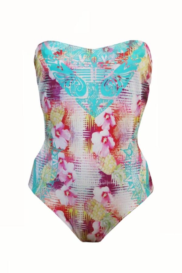 Maillot de bain une pièce bustier Aloha Hawai