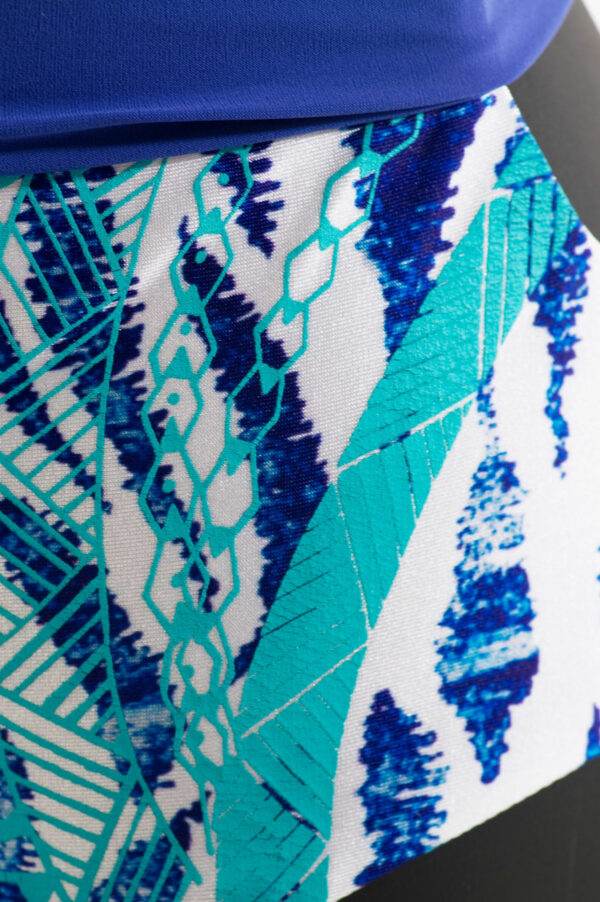 Maillot de bain une pièce bustier Aloha Tiger Blue – Image 6