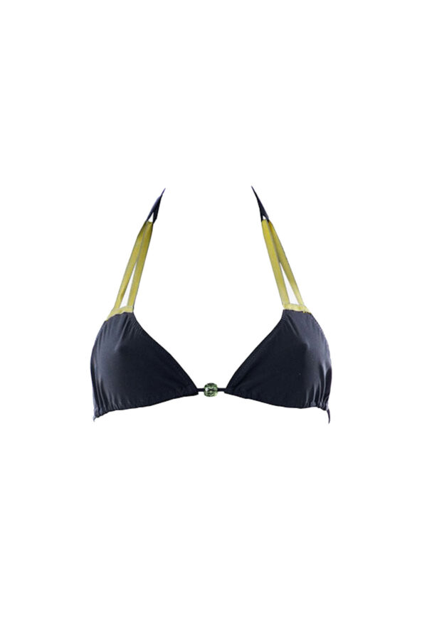Haut de maillot triangle ajustable Bermudes Black