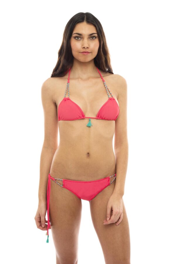 Bas de maillot ajustable Marra Pink – Image 3