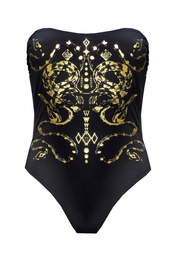 Maillot de bain une pièce bustier Aloha Black Ophis