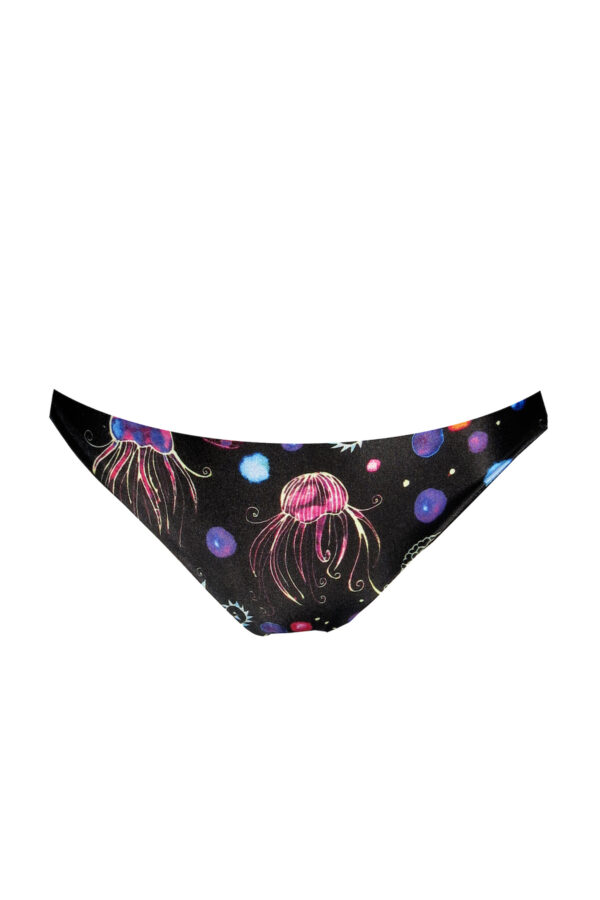 Bas de maillot tanga réversible imprimé/uni Karen Medusa
