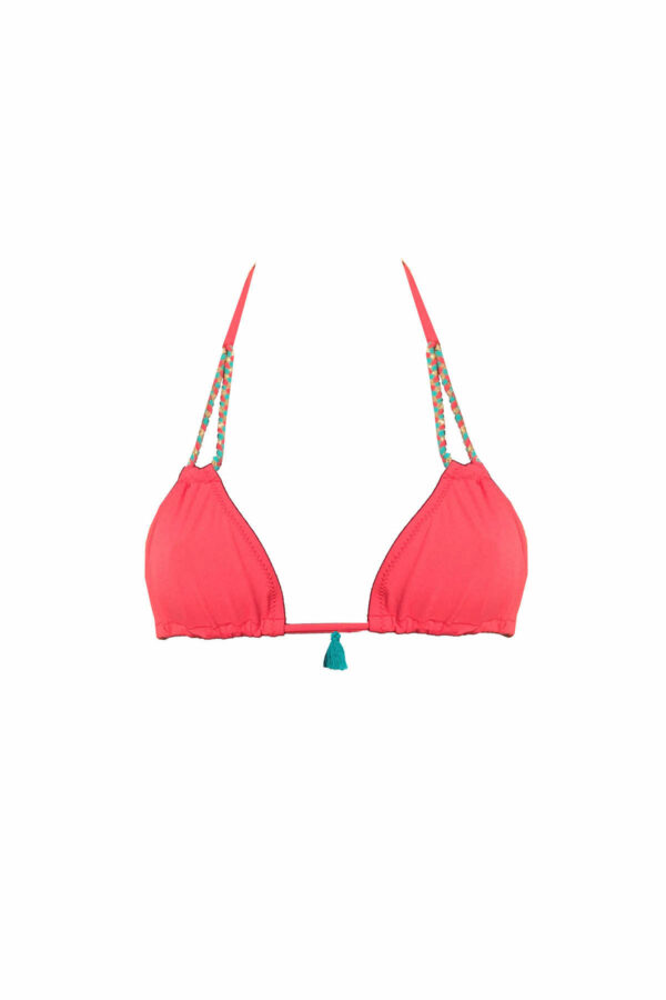 Haut de maillot triangle ajustable Marra Pink