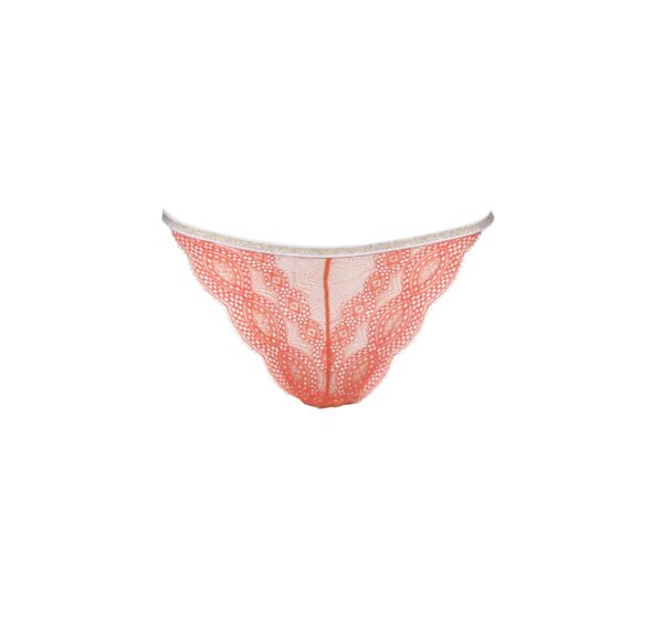 Culotte en dentelle corail Mata Coral – Image 2
