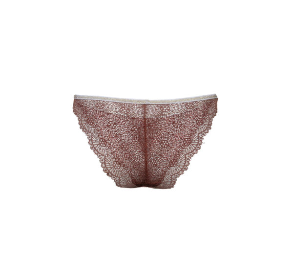 Culotte en dentelle rose poudrée Mata Powder Pink – Image 3