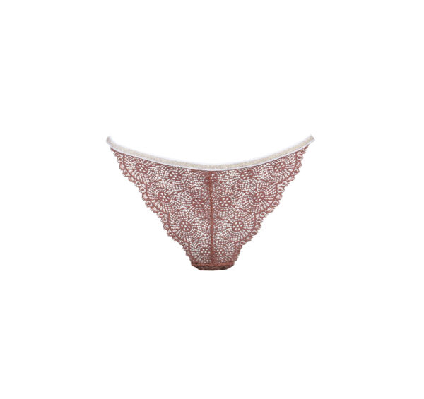 Culotte en dentelle rose poudrée Mata Powder Pink – Image 2